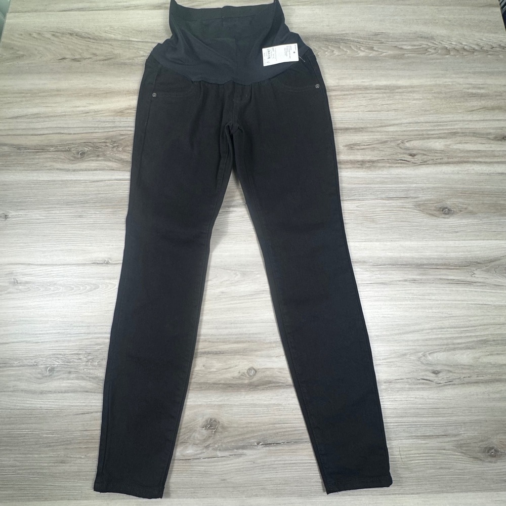 NWT‎ Sonoma Goods For Life Maternity Jeggings Full Coverage Belly Panel Black